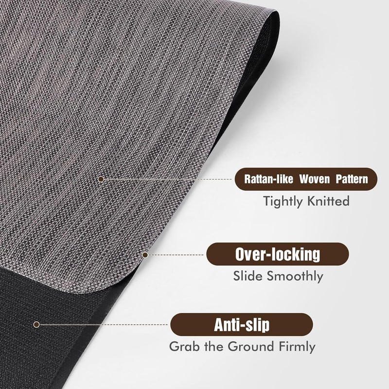 Blvornl Office Chair Mat for Hardwood Floor, 36" x 48" Desk Computer Chair Mat for Hard Wood and Tile Floor, Large Anti-Slip Hard Floor Protector Rolling Chair Mat, PVC Mat Desk Rug for Office Home - Image 2